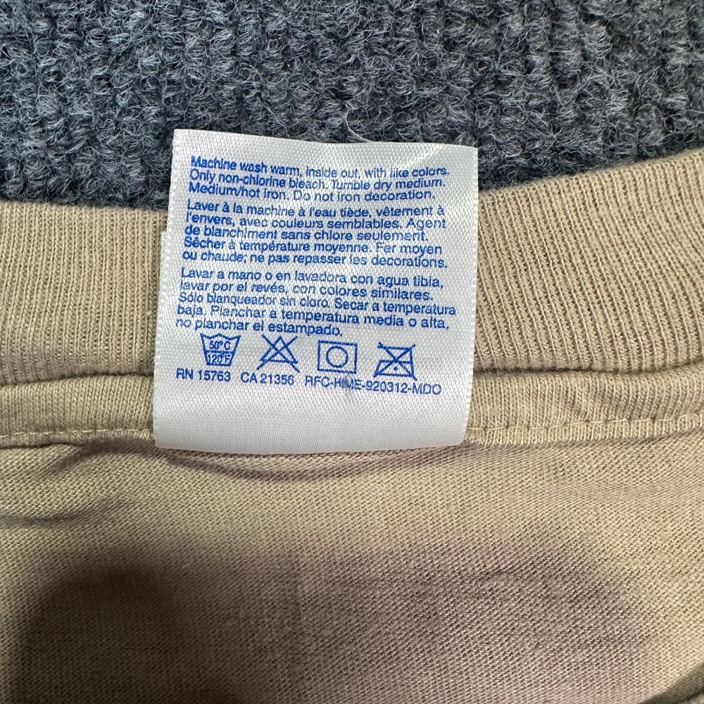 VTG 1996 Moonlight Tobacco Jumbos Elephant T-Shirt Hanes Beefy Men's Size XL Tan - Picture 10 of 11